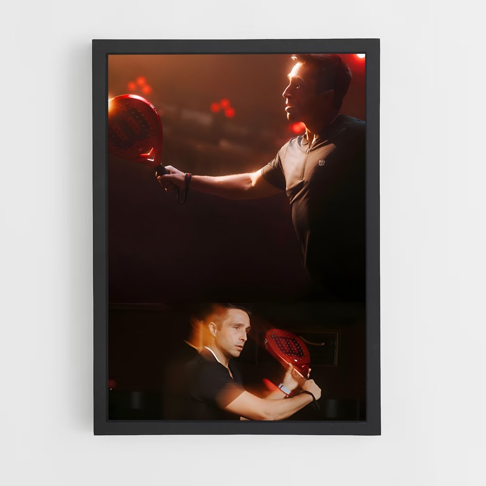 Poster Ace of Red – affiche Padel (vue 2)